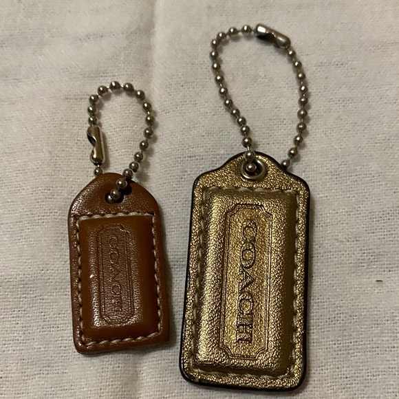 Dooney & Bourke Heart and Tag Keychains - Pink, Gold, Black, Brown - Picture 4 of 5